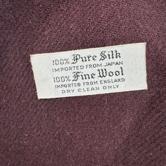 Christian Dior Scarf Womens Brown Multicolor Paisley Silk Wool Fringe 54" x 10" - Picture 7 of 12